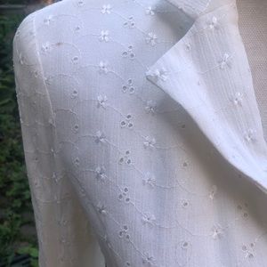 White eyelet jacket